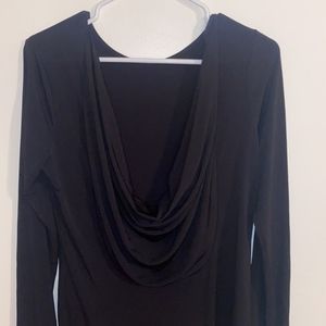 BCBG Next Generation Black Mini Long Sleeve Dress